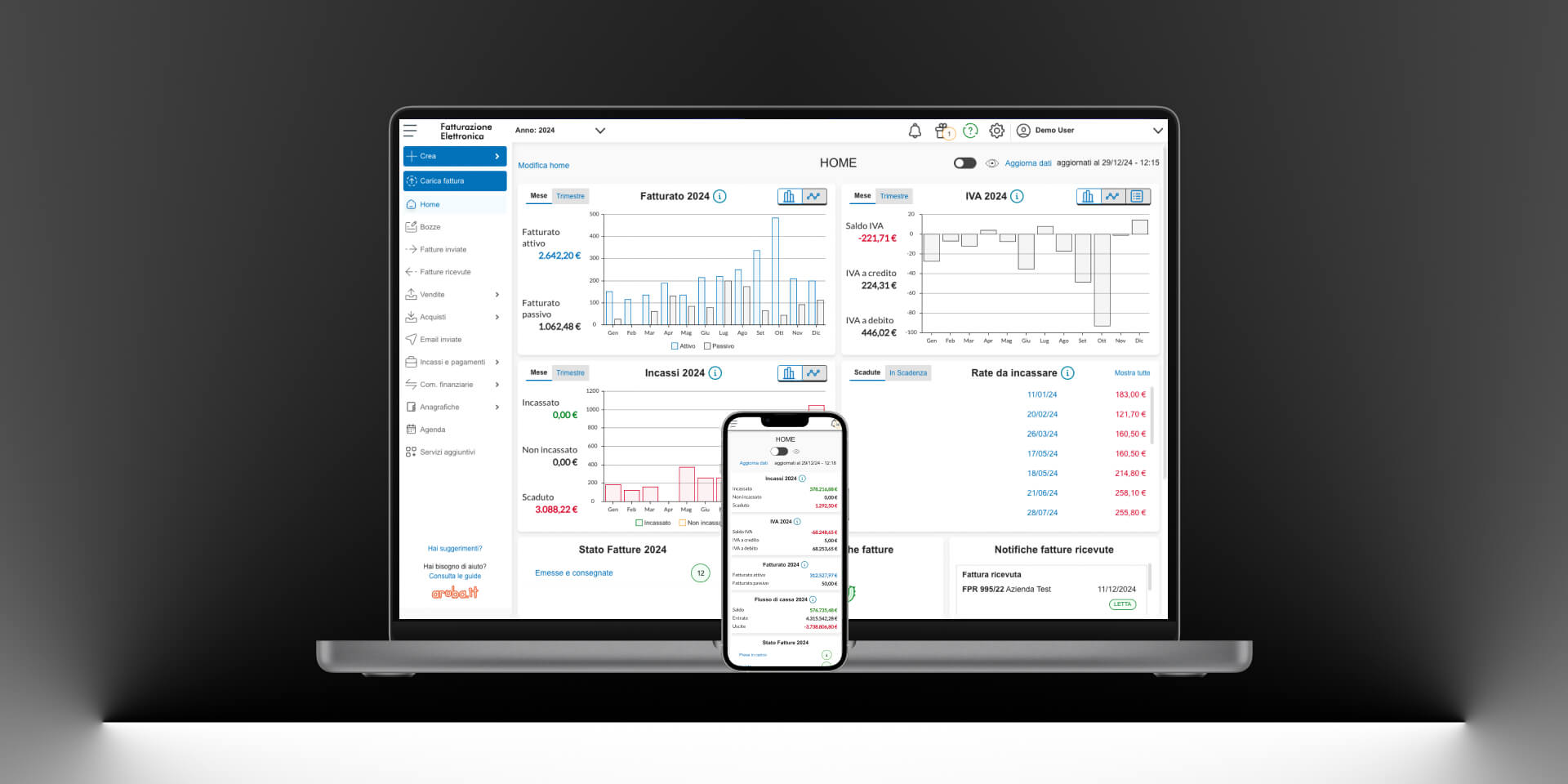 Aruba e-invocing app